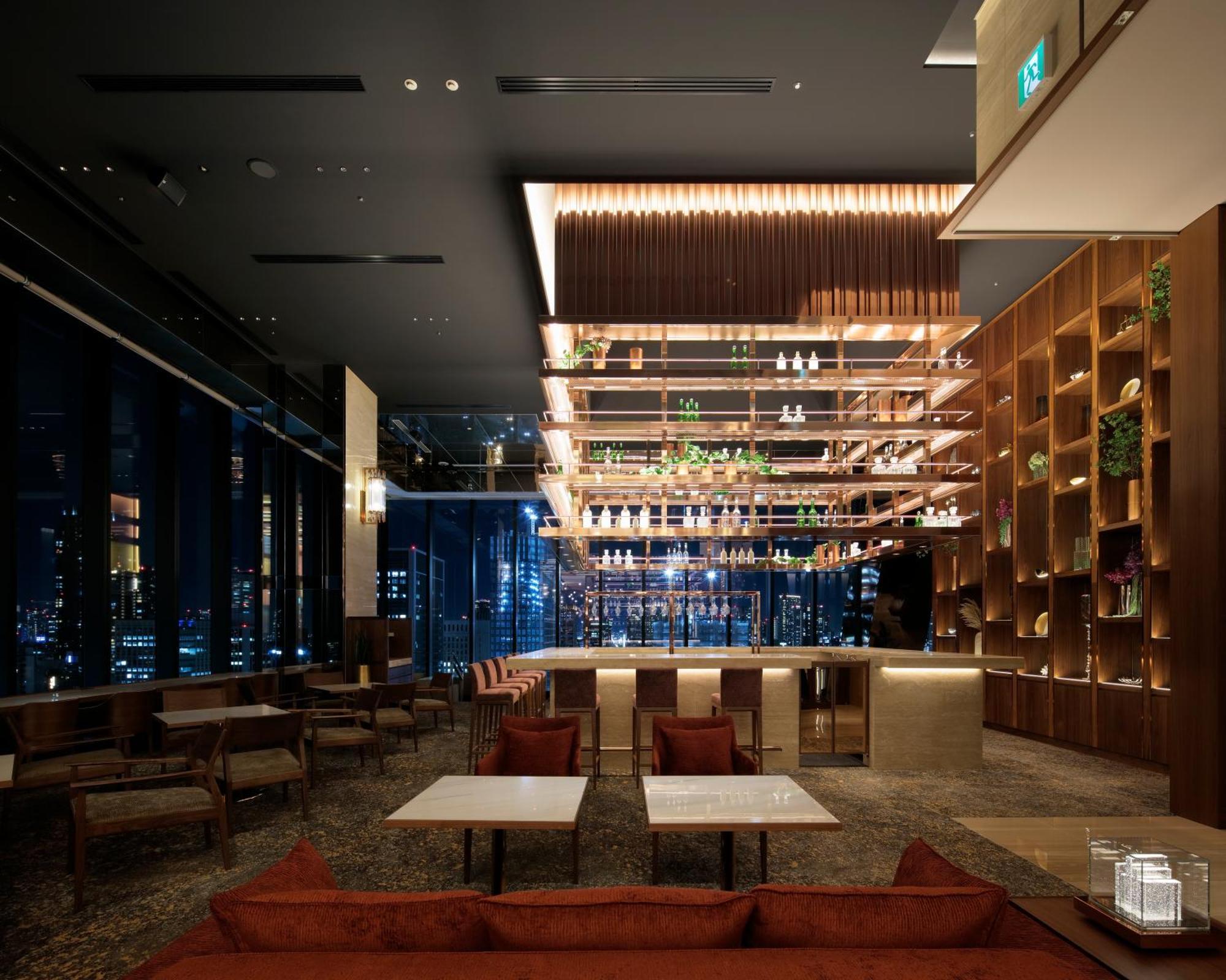 Candeo Hotels Osaka The Tower Zewnętrze zdjęcie The lounge at the 36th floor